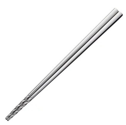 Todai Tornado Metal Chopsticks 235mm with non-slip tips, perfect for comfortable food handling
