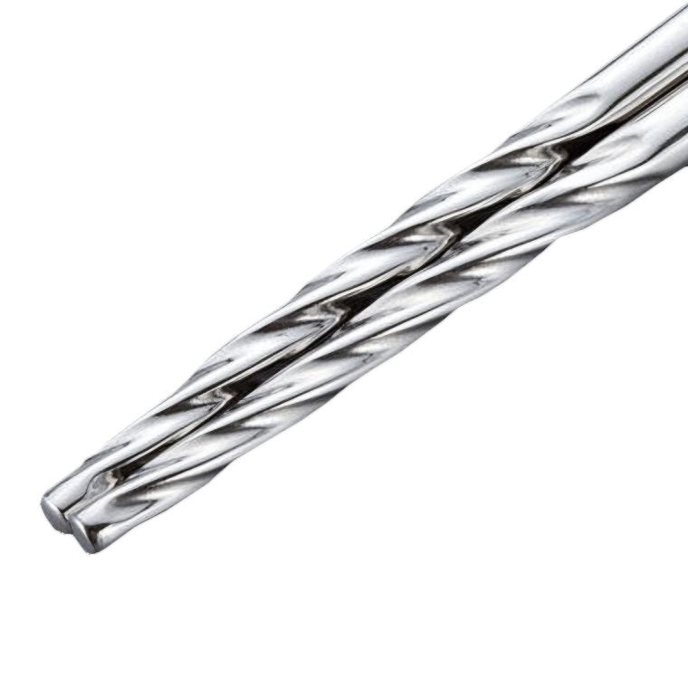 Pair of Todai Tornado Metal Chopsticks 235mm, lightweight and durable for comfortable use