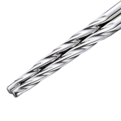 Set of Todai Tornado Metal Chopsticks 235mm, featuring elegant twist design and sturdy stainless steel