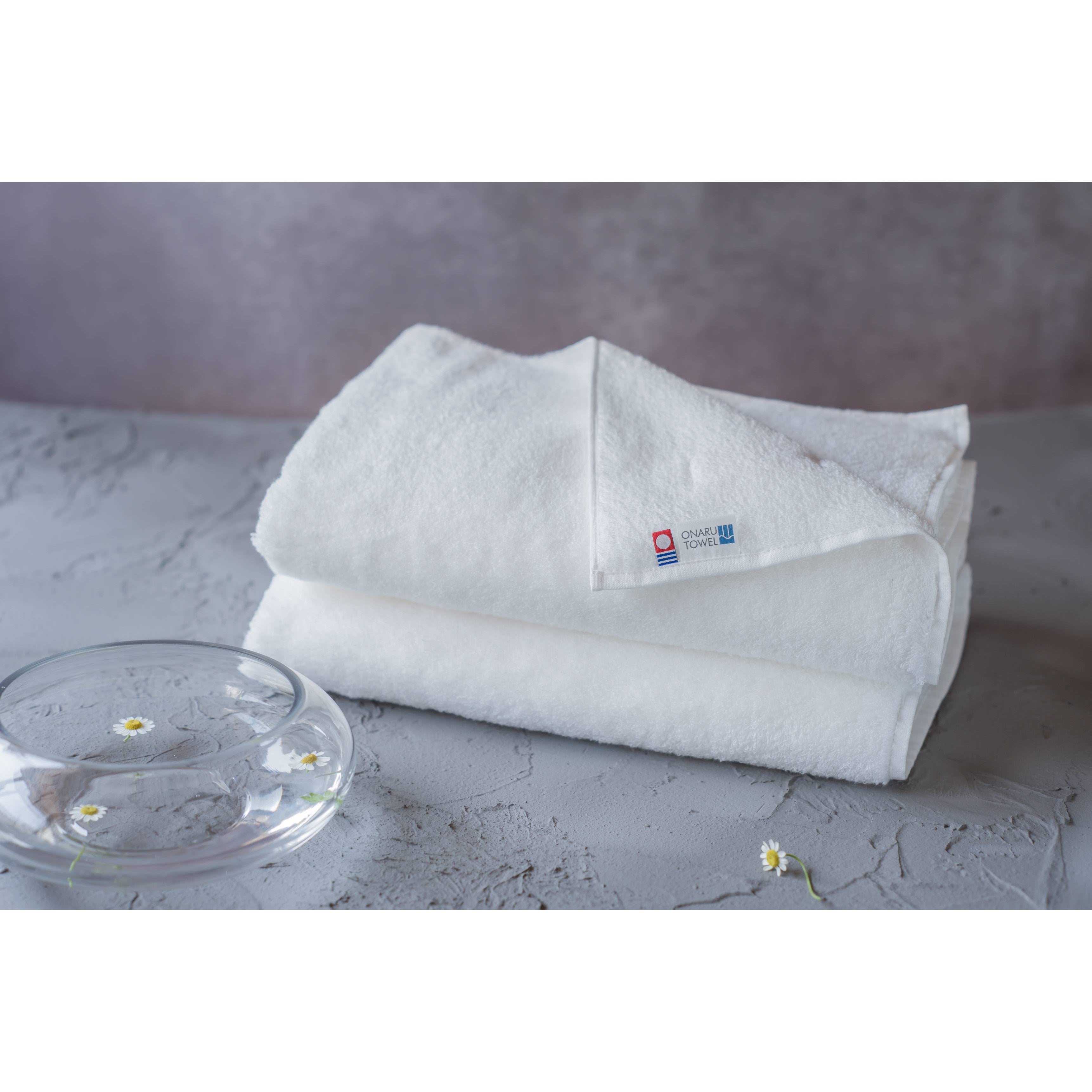 65×130cm True Organic Natural Cotton Imabari Bath Towel, lightweight and absorbent, designed for home comfort