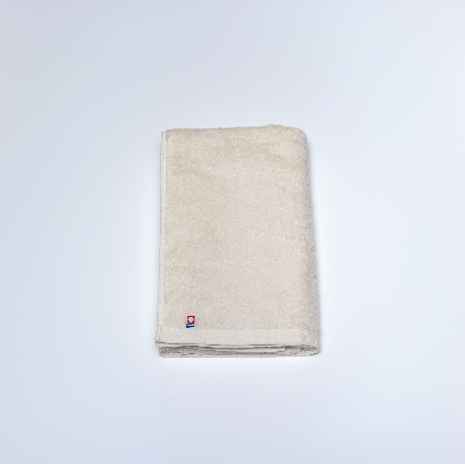 65×130cm True Organic Natural Cotton Imabari Bath Towel, made with organic cotton, offering natural softness and comfort