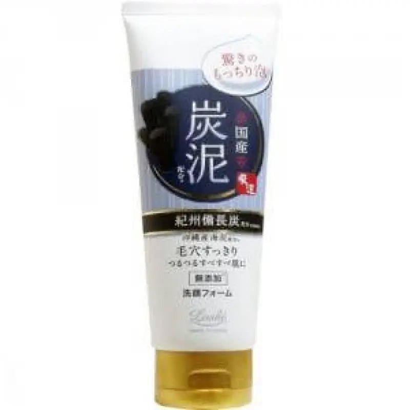 Cosmetex Roland Loshi Charcoal & Mud Face Wash 120g - Japanese Facial Cleansing Foam