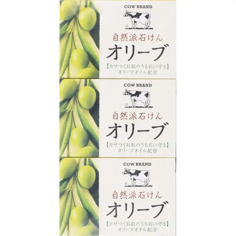 Cow Brand Natural Soap Olive 100g x 3