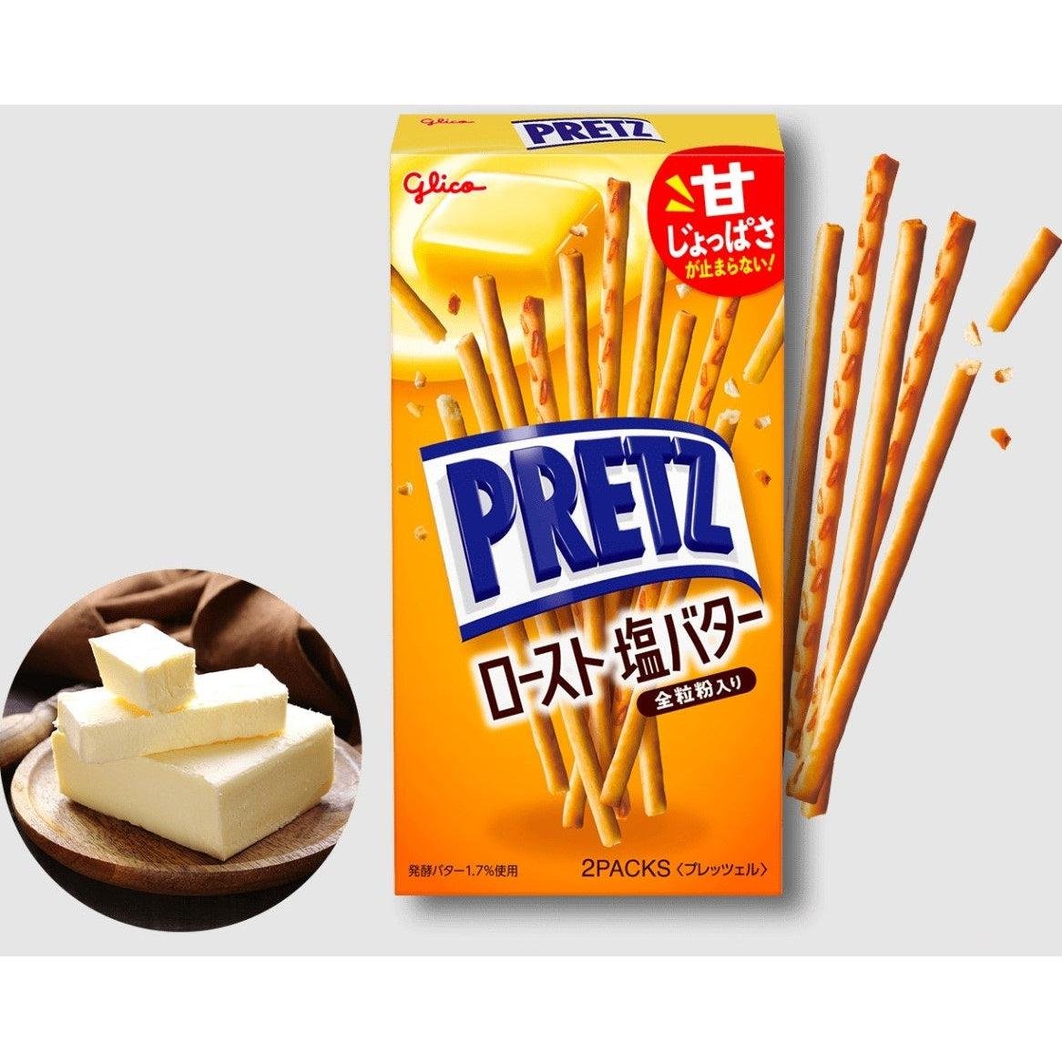 57g Glico Pretz Hokkaido Cultured Butter Biscuit Sticks, made with premium Hokkaido cultured butter, designed for snack lovers