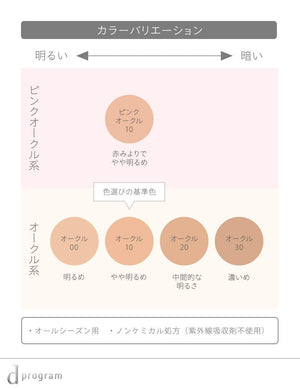 D Program Japan Medicated Skin Care Foundation Powdery Pink Ocher 10 Refill 10.5G