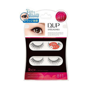 D - Up Japan Eyelash Rich 811 False Lashes Black 2 Pairs