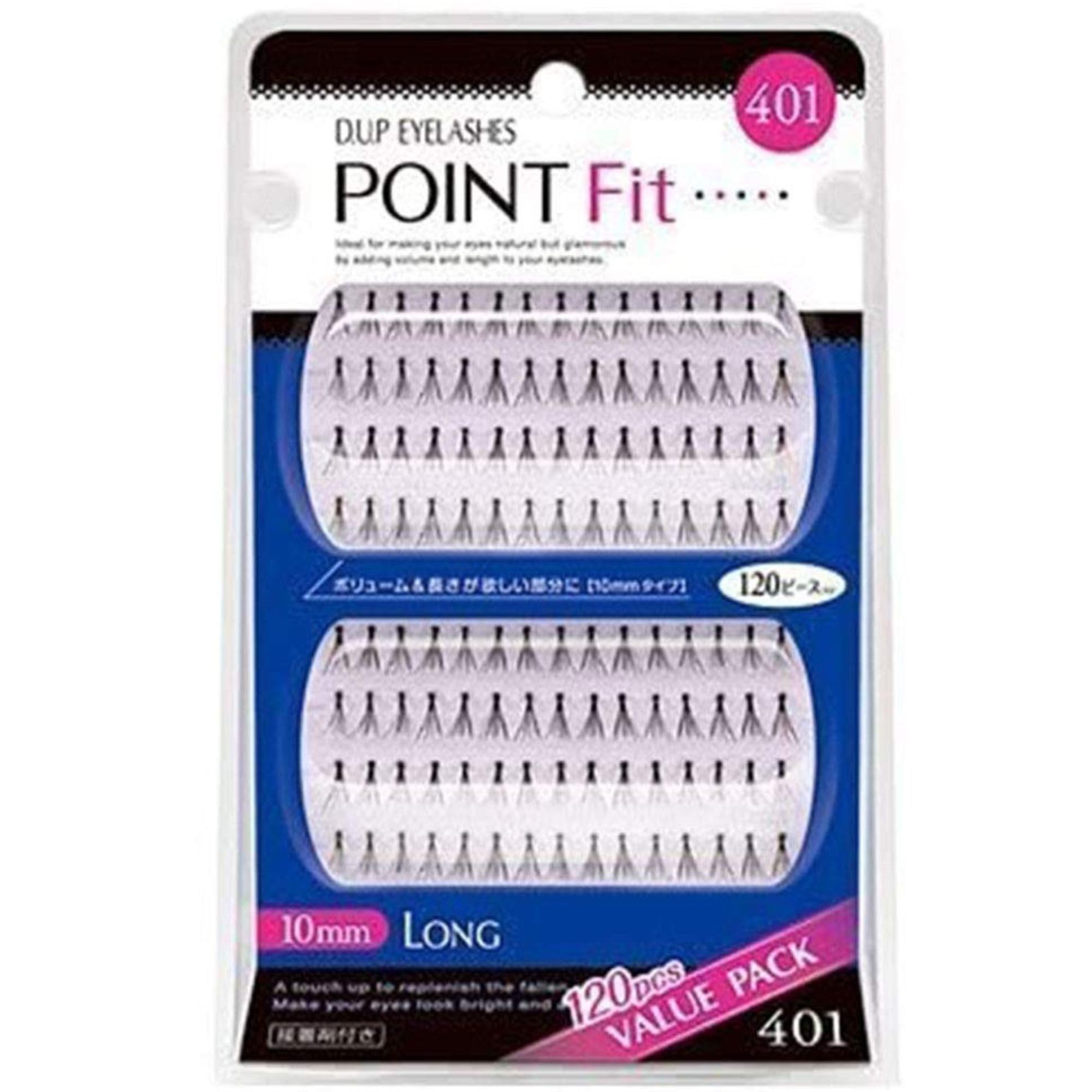 D - Up Point Fit 401 False Eyelashes Pack of 120 - Natural Look and Comfort