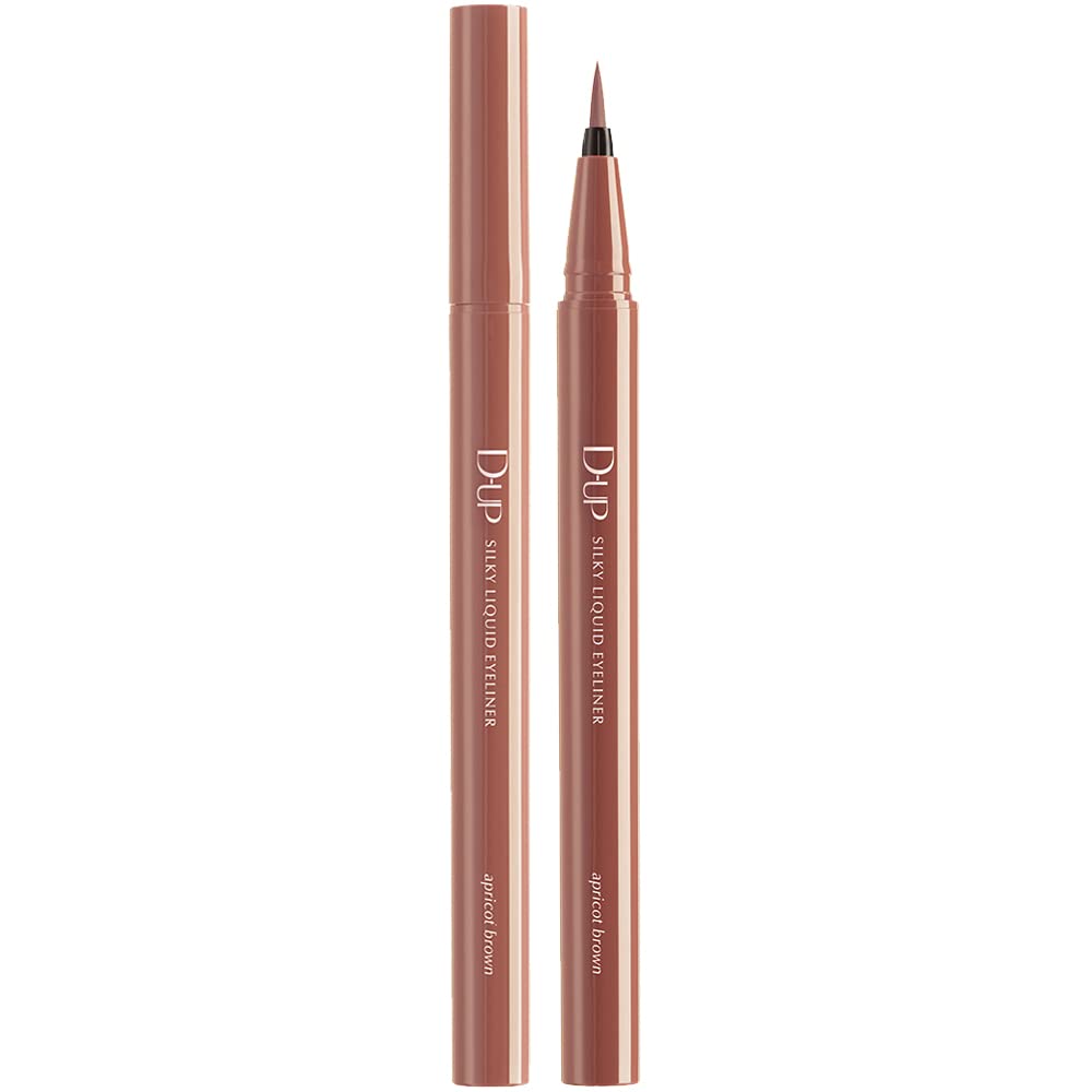 D - Up Silky Liquid Eyeliner WP Apricot Brown – Long - Lasting Precision Eyeliner