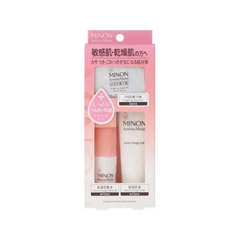 Daiichi Sankyo Healthcare Minon Amino Moist Charge Trial Set 4 Items - Japanese Skincare Kit