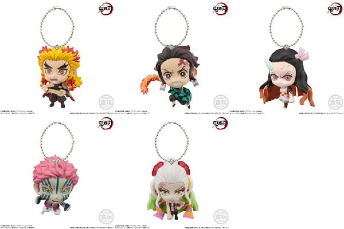 Demon Slayer: Kimetsu No Yaiba Deformed Mascot 5 Box Of 10 (Shokugan)