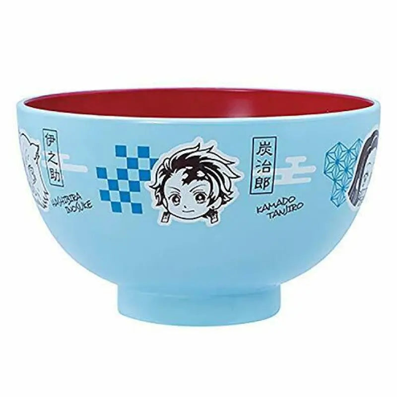 Demon Slayer Soup Bowl 11cm Blue Tanjiro Kamado Nezuko Inosuke Zenitsu Anime - Toy