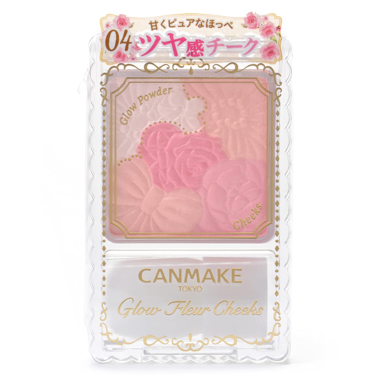 Canmake Glow Fleur Cheeks 04 Strawberry Fleur Weight 6.3g - Skin Radiance Enhancer