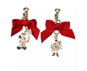 Disney Japan Christmas 2023 Mickey & Minnie Earrings
