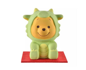 Disney Year of Dragon Green Winnie - the - Pooh Okimono Figure