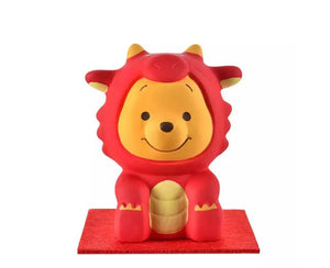 Disney Year of Dragon Red Winnie - the - Pooh Okimono Figure