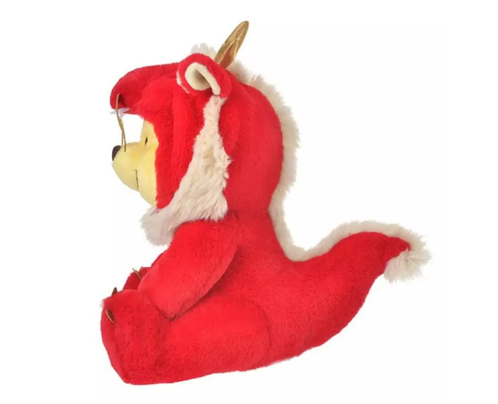 Disney Year of Dragon Red Winnie - the - Pooh Plush (M)