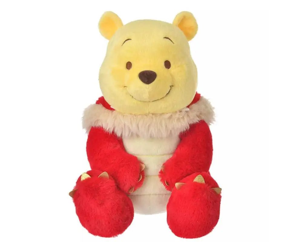 Disney Year of Dragon Red Winnie - the - Pooh Plush (M)