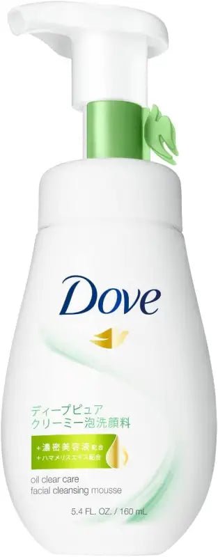 Dove Cleansing Mousse For Less Visible Pores & Oil Control 160ml - Japanese Facial Cleanser - YOYO JAPAN