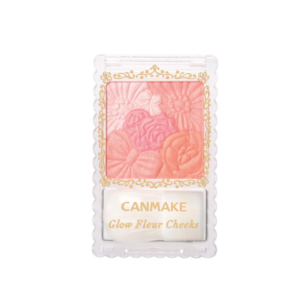 Canmake Glow Fleur Cheeks - 01 Peach Fleur 6.3G - Radiating Blush by Canmake