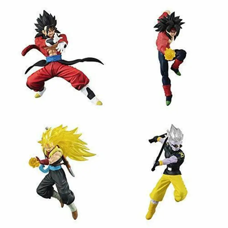 Dragon Ball Super Vs 13 All 4 Set Vegetto Bardock Figure 80mm Bandai - Toy