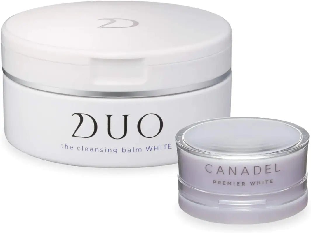 DUO Cleansing Balm White Bright Care 2 - Piece Set Premium White Trial Size Whitening Skin Care Facial Cleaner Makeup Remover - YOYO JAPAN