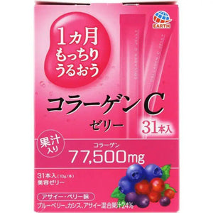 Earth - 1 Month Motchiri Uruou Collagen C Jelly 31 Sticks - YOYO JAPAN