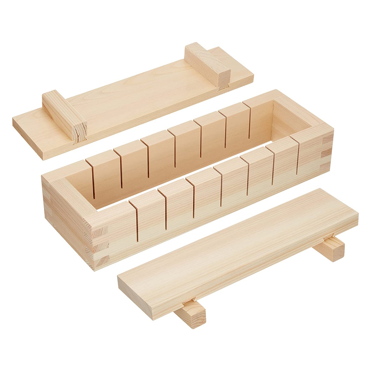 Ebm Hinoki Cypress Wooden Sushi Press Sushi Mold