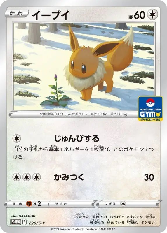 Eevee - 220/S - P S - P - PROMO - MINT - Pokémon TCG Japanese