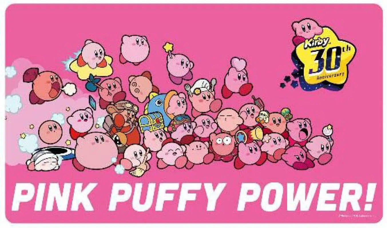 ENSKY Kirby 30Th Character Rubber Mat Main P - YOYO JAPAN