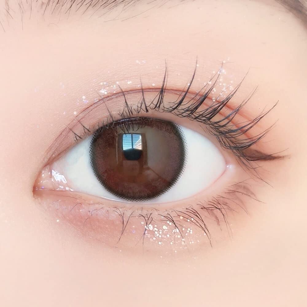 Envie 1Day Color Contacts [Shamo Brown] 30 Pieces Uv Cut 14.0Mm Japan - 8.00 Prescription