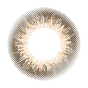 Envie Color Contacts [1 Box 30 Pieces] Coral Teak/ - 4.75 14.0Mm - No Prescription One Day 1Day Japan