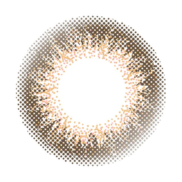 Envie Color Contacts [1 Box 30 Pieces] Coral Teak/ - 4.75 14.0Mm - No Prescription One Day 1Day Japan