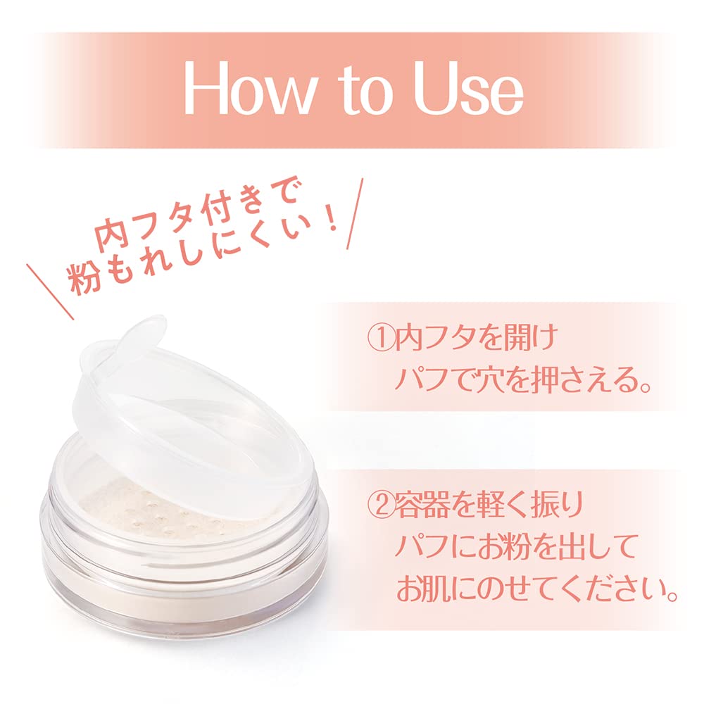 Cezanne Lucent Clear 03 Fluffy Finishing Powder 5.0g - Pore Blur & Collapse Prevention