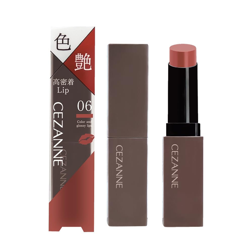 Cezanne Lip Color Shield 06 Rosé Beige 3.7G Long - Lasting Gel Lipstick