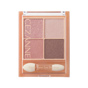 Cezanne 4 Color Eye Shadow Palette 06 Peach Beige 4.3G Lame Pearl Matte