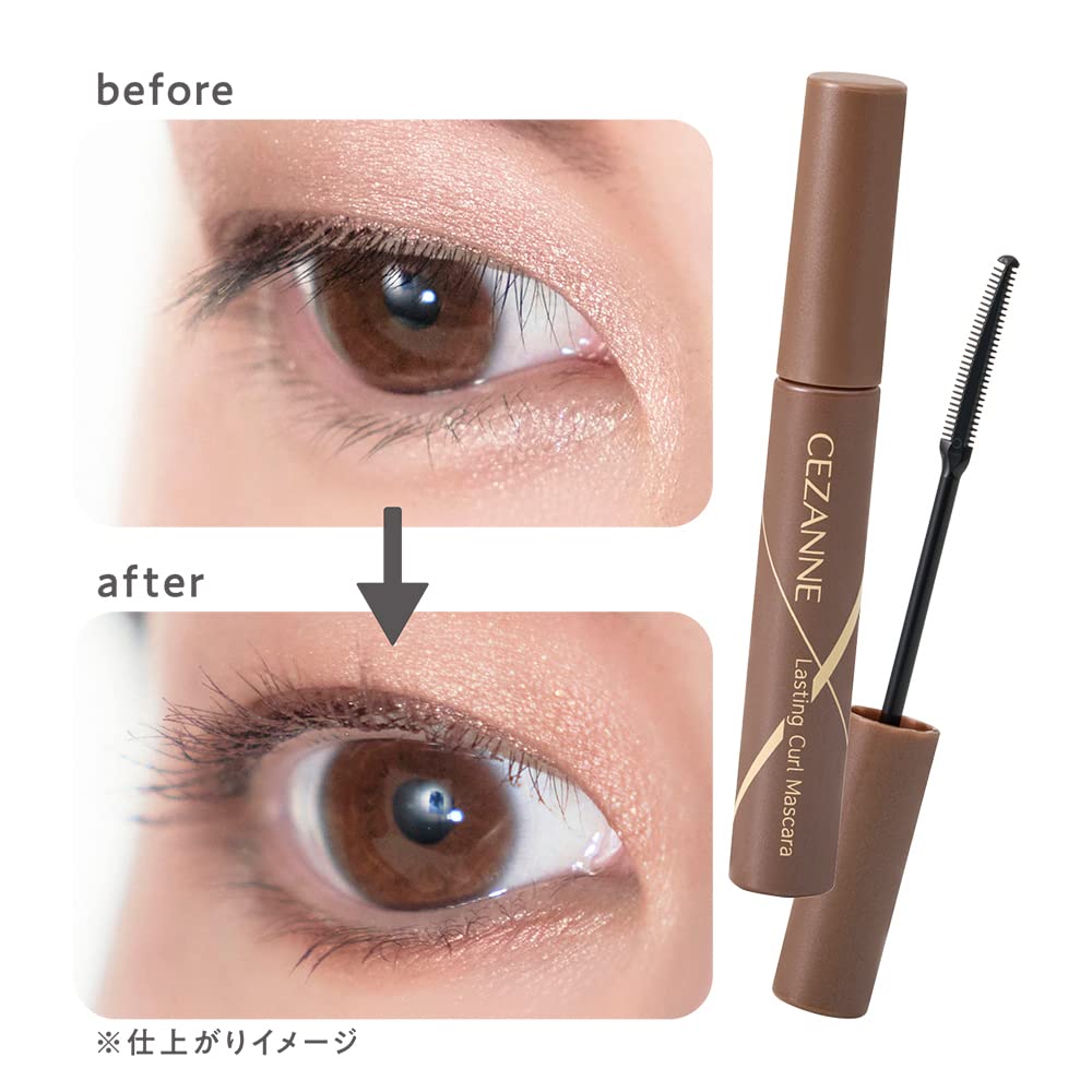 Cezanne Durable Curl Brown Mascara 02 - Long Fiber 5.0G Smudge - Resistant