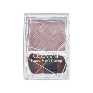 Cezanne Natural Matte Shading Powder 02 Cool Tone 2.7G Shadow Color Gray Mauve Brown