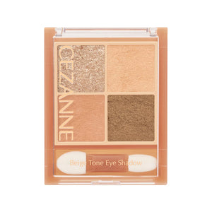 Cezanne Nut Beige Eye Shadow Palette 4.3G - 4 Matte Pearl Colors