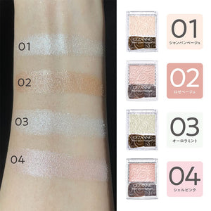 Cezanne 2.4g Pearl Glow Highlight - 02 Rose Beige with Brush