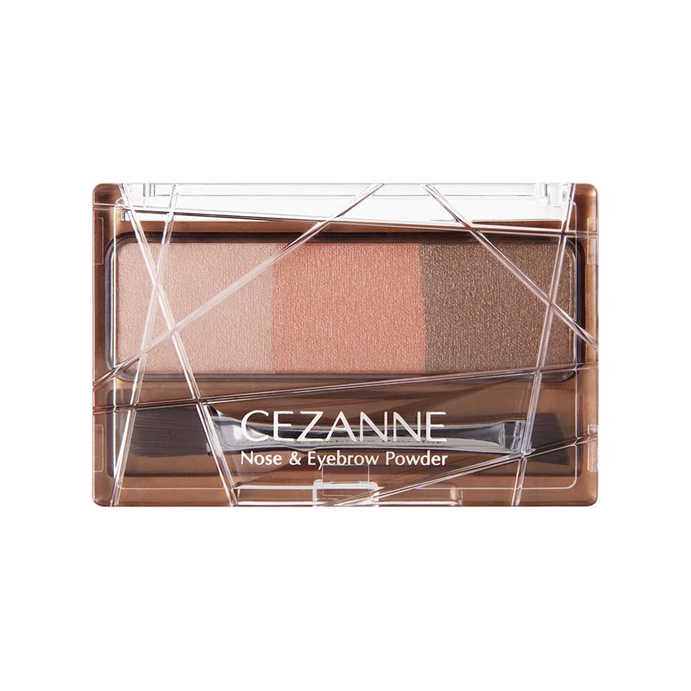 Cezanne Eyebrow Powder and Nose Shadow in Coral Brown with Brush 1 Piece