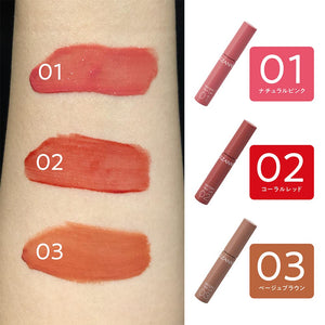 Cezanne Watery Lip Tint 01 Natural Pink - 4.0g Long Lasting Glossy Lipstick