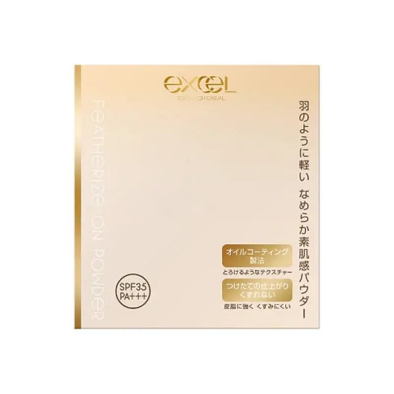 Excel Featherize On Powder F001 Natural Ocher 10 SPF35 PA ++ [refill] - Makeup Foundation Powder