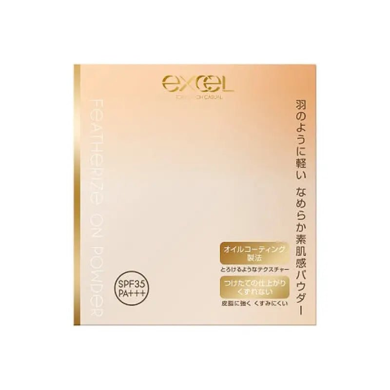 Excel Featherize On Powder F003 Pure Ocher 20 SPF35 PA ++ [refill] - Makeup Foundation Powder - YOYO JAPAN