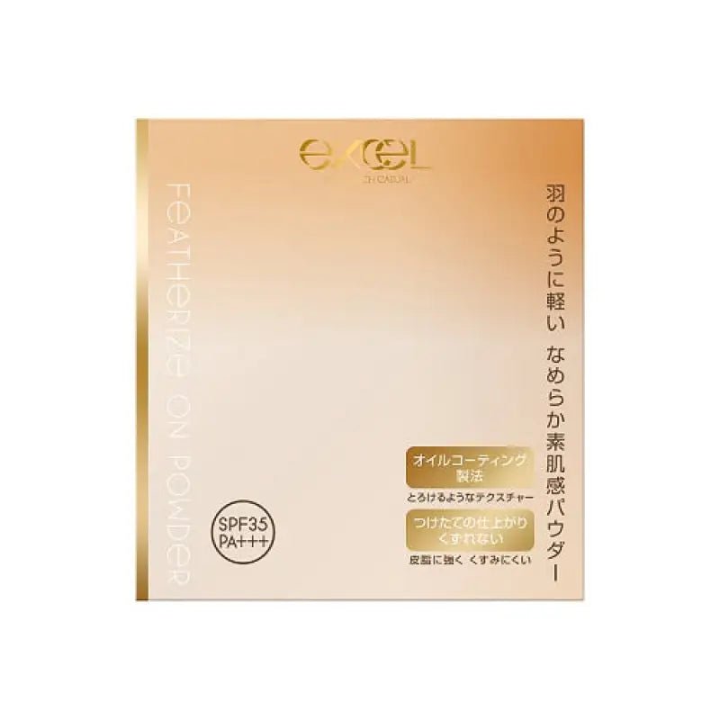 Excel Featherize On Powder F004 Natural Ocher 30 SPF35 PA ++ [refill] - Primer Makeup Base - YOYO JAPAN