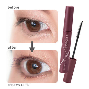 Cezanne Double Comb Color Mascara - Durable Smudge - Resistant Long Fiber 03 Mauve 5.0G