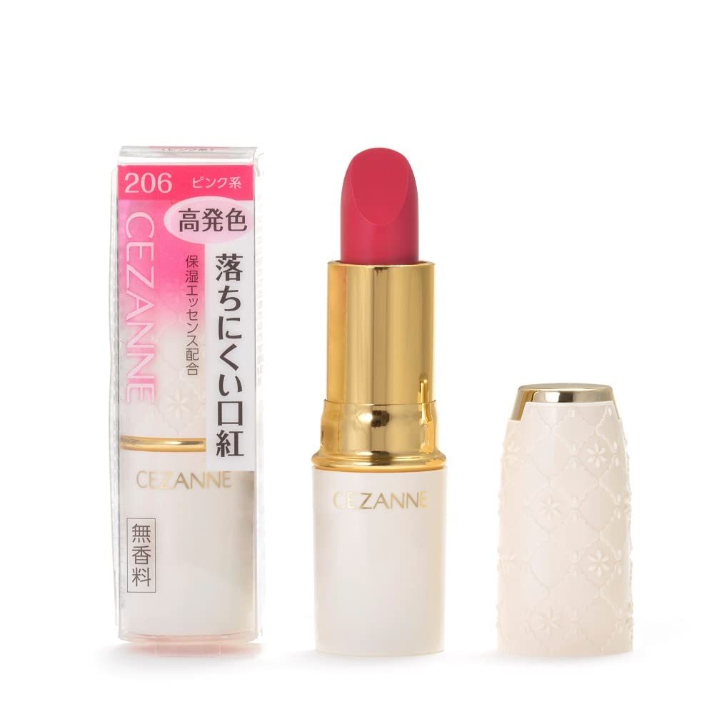 Cezanne Lasting Lip Color N 206 Pink Long - Lasting 3.9G Lipstick