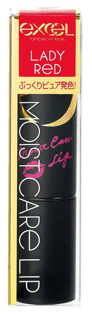 Excel Moist Care Lip LP12 in Lady Red for Hydrated Lush Lips