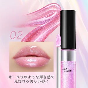 Visee Radiant Pink Lip Maker Hyaluronic Acid Volume Up Pearl Gloss 6G