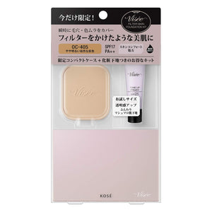 Visee 2 - Piece Riche Filter Skin Foundation Kit Slightly Bright Natural Skin Color Unscented 10G+3G