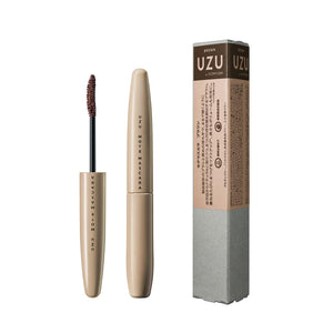 Uzu Mote Mascara Brown with Eyelash Serum Water Resistant Gluten and Fragrance Free